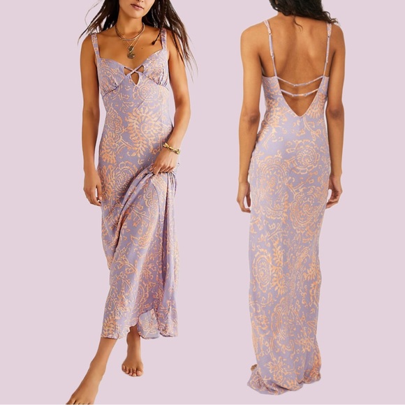Free People Dresses & Skirts - NWT Free People Mystical Mindset Maxi in Dusty Lilac Combo